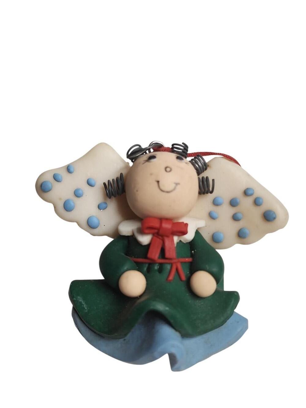 Vintage House of Lloyd Clay Angel Christmas Ornaments Around the World 1990's